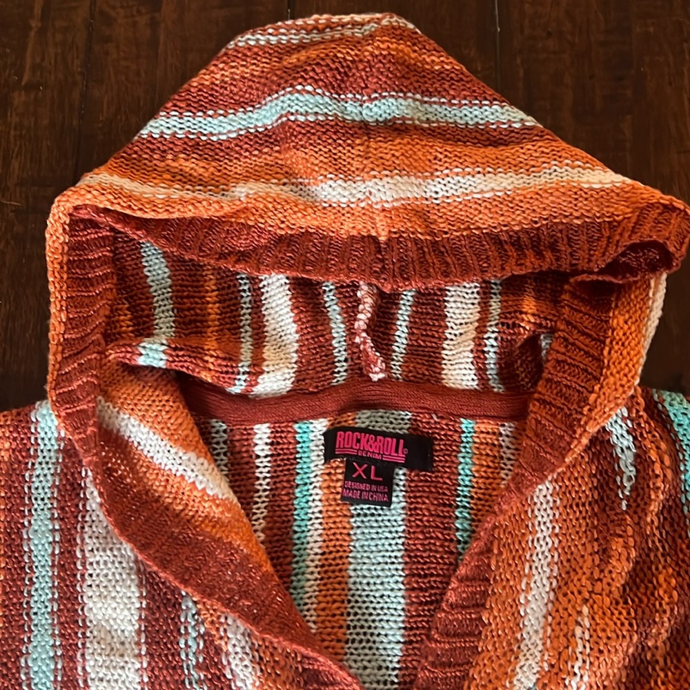 Rock & Roll Cowgirl, western hooded sweater, XL